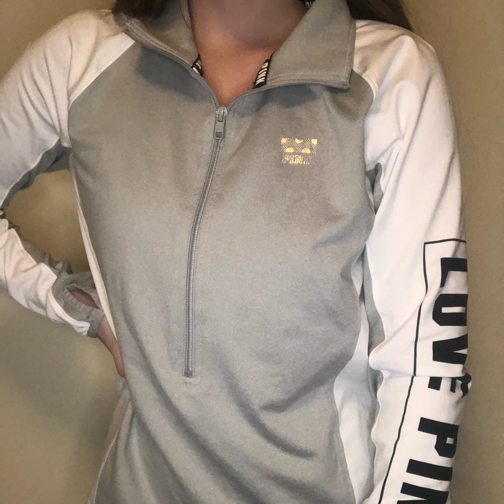 victoria’s secret pink quarter zip!